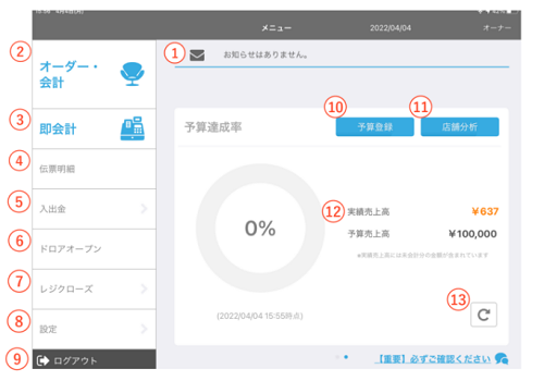 USENの基本画面